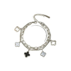 Four-Leaf Clover Bracelet — Titanium Steel Light Luxury