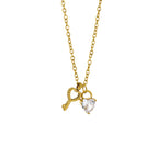 Heart Key Pendant Necklace — 2026 New Trendy Titanium Steel Choker