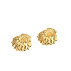 Geometric Irregular Stud Earrings — 18K Gold Plated Titanium Steel