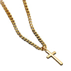 Stainless Steel Cross Pendant Necklace — Punk Hip-Hop Men