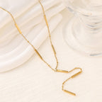 18K Gold Plated Titanium Steel High-End Layered Choker Necklace — Summer New