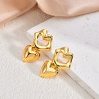 Geometric Irregular Stud Earrings — 18K Gold Plated Titanium Steel