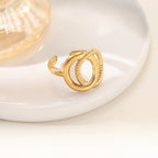 Irregular Hollow Ring — 18K Gold Plated Fashion