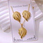 Retro Palace Starfish Earrings & Necklace Set — 18K Gold Plated